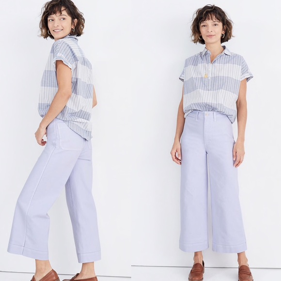 Madewell Pants - NWT Madewell Petite Emmett Wide-Leg Crop P…